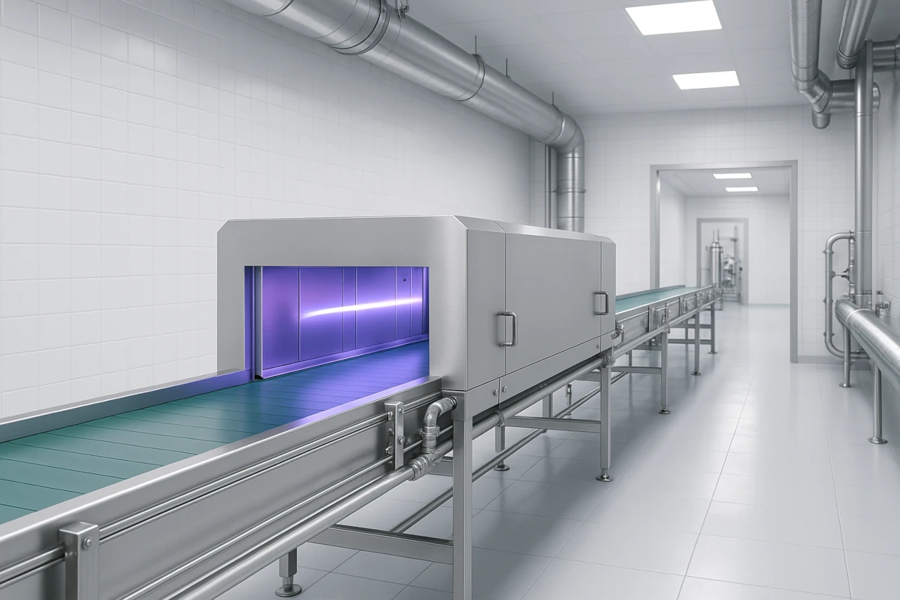 Sistema de desinfección de alimentos mediante luz ultravioleta